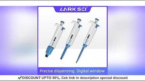 Larksci Equipment Laboratory Pipette Single Channel Pipette Adjustable Micropipette For Pipettor Tip
