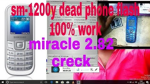Samsung 1200y dead phone repair flash by miracle 2.82 creck 100% working