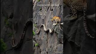 Look Leopard And Python shorts viral youtubeshorts   wildlife