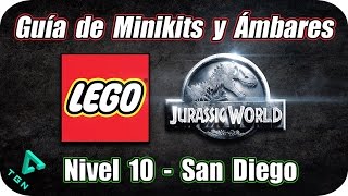 LEGO Jurassic World - Guía de Minikits y Ámbares - Nivel 10 -  San Diego