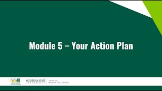 MODULE 5: Your Action Plan