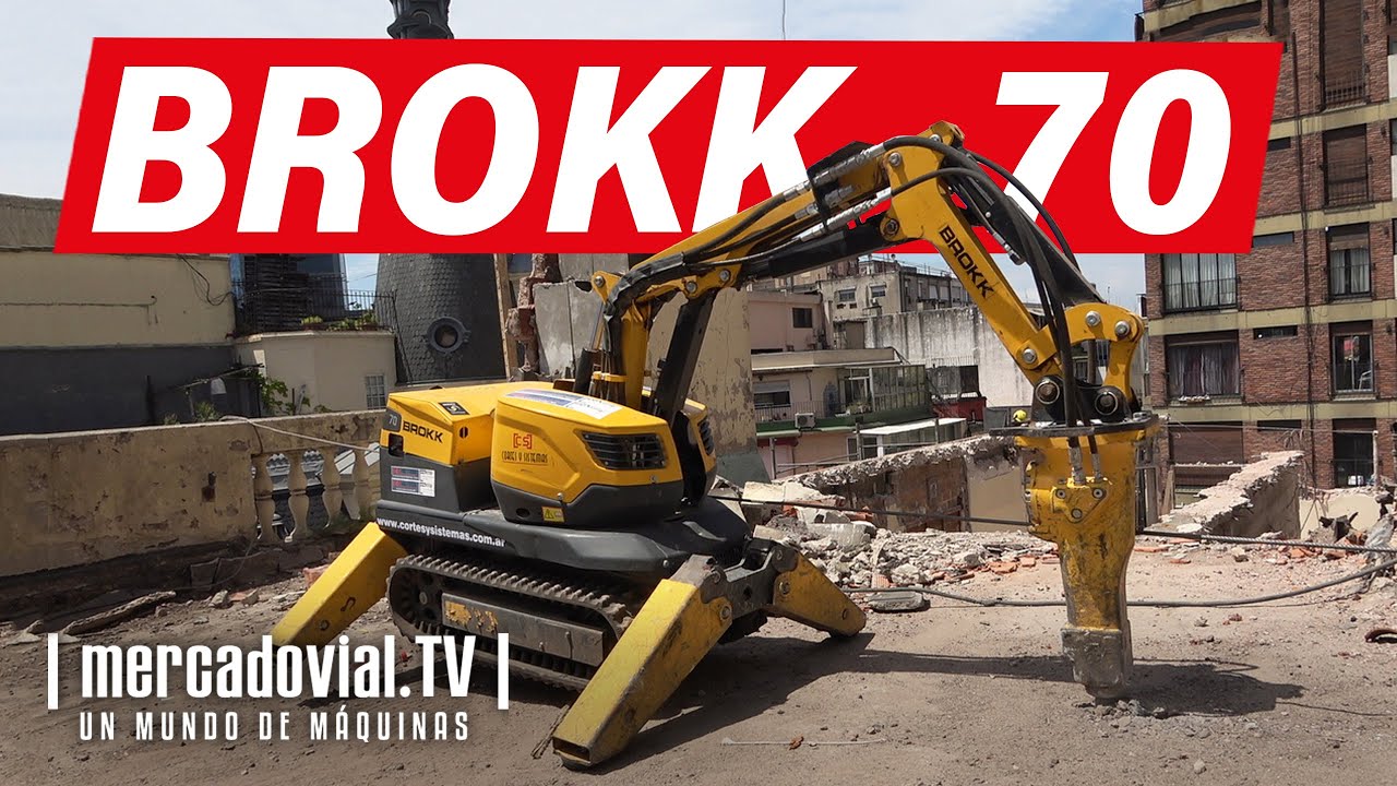 NUEVOS Robots de Demolición BROKK 70 - Rentabilidad y Productividad en una sola máquina -MercadoVial