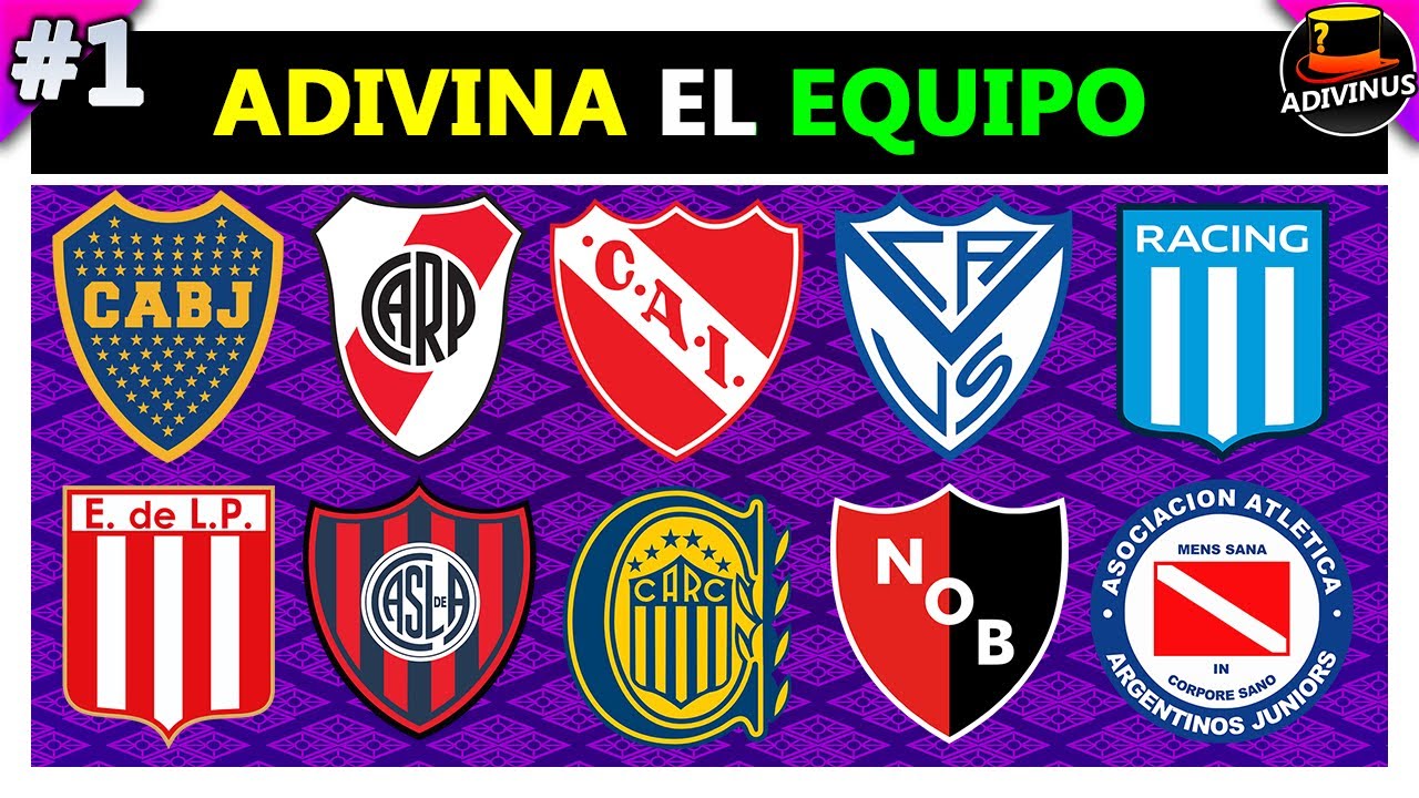ADIVINA EL EQUIPO DE FUTBOL ARGENTINO - ADIVINA EL NOMBRE DEL EQUIPO DE FUTBOL QUIZ / TRIVIA / TEST