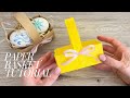 How To Make Paper Basket DIY 🎀 Easy &amp; Aesthetic