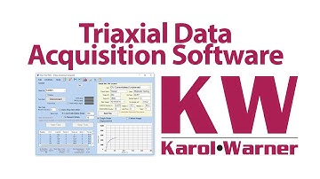 Karol-Warner | Triaxial Data Acquisition Software (6758)