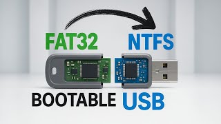 Difference Between FAT32 and NTFS Windows Bootable USB Drive
