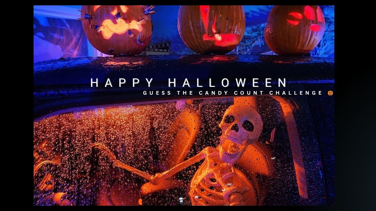 Trick-or-Treat Fun! Guess the Candy Count Challenge.