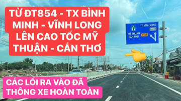 Cái lối ra lối vào cao tốc Mỹ Thuận - Cần Thơ tại nút giao Cầu Chà Và hôm nay đã thông xe hoàn toàn