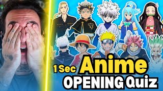 Guess the Anime Openings In 1 SECOND (THIS IS IMPOSSIBLE)