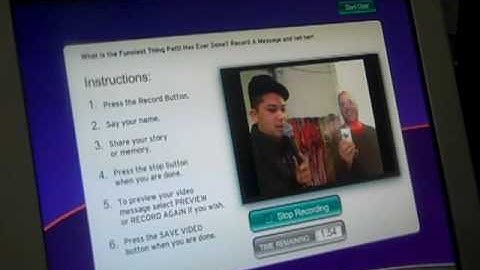 Video Message Board www.interactiveparty.com