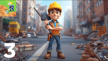 Scrape Master - Gameplay Walkthrough Part 3 - Upgrade Tools & Decorate Homes (iOS, Android)