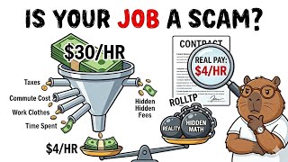 The "Work" Scam Exposed | Why Your $30/Hour Job Actually Pays You $4 (The Math They Hide)