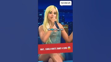 Camila Cabello Surprises Jimmy Fallon With a Song! #shorts #camilacabello