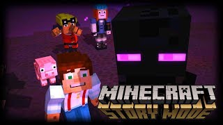 FAKE ENDERMEN! (Minecraft Story Mode Season 1 Ep3.8)