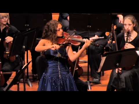 Sarah Performing with Germantown Symphony Orchestra