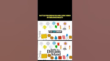 I Made A Battle For Dream Island Lyric Video (a BFDI song)