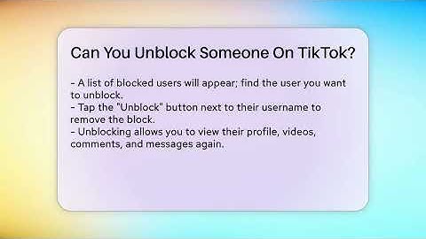 Can You Unblock Someone On TikTok? - Everyday-Networking