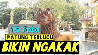 15 Foto Patung Hewan Bikin Ngakak