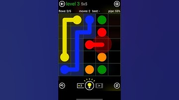 Flow Free Classic Pack 5x5 Level 3 – Easy Puzzle Solve #shorts