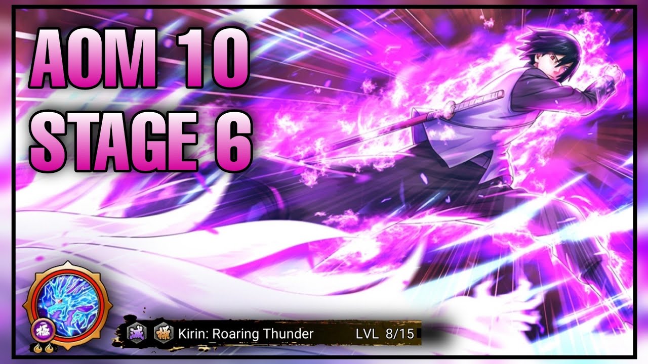 AOM 10 - Stage  6 SAM Boss Battle Complete with Wandering Sasuke | Naruto x Boruto Ninja Voltage