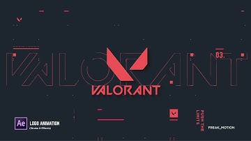 VALORANT Logo Animation in after effects - After Effects Tutorial - No paid plugins