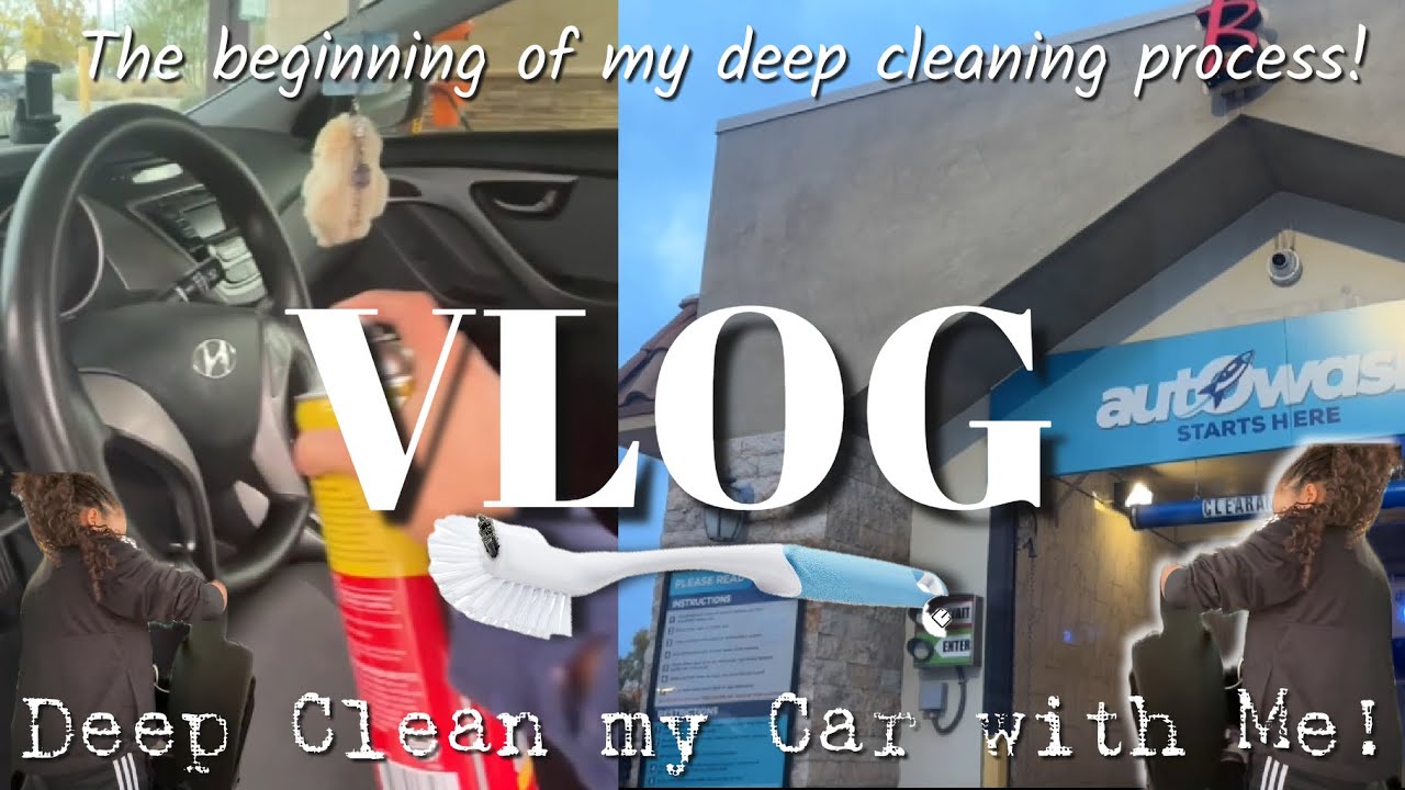 It’s TIMEEEEE! Deep Clean my CAR with me! *Speed clean* Start of my deep cleaning process! |Jolie