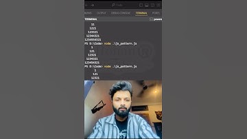 Javascript Palindrome Pyramid Pattern | Javascript Tutorial #shorts #javascript #codingshorts