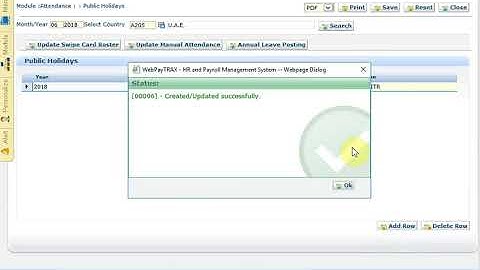 Web PayTRAX HR & Payroll Software - Attendance Module/PH Posting