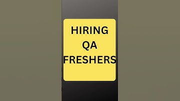 Hiring QA Freshers| shorts| Rd Automation Learning
