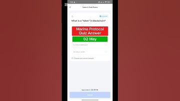 Marina Protocol Quiz Answer - 02 May | Marina Protocol Today Answer | Free Crypto 2025 | #Shorts