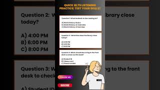 IELTS Listening Mock Test 2023 | With Answers |Boost Your #IELTSPreparation | #YTShorts