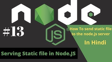 #13 Serve static file in Node.JS server | Node.JS Tutorial | HTML , CSS