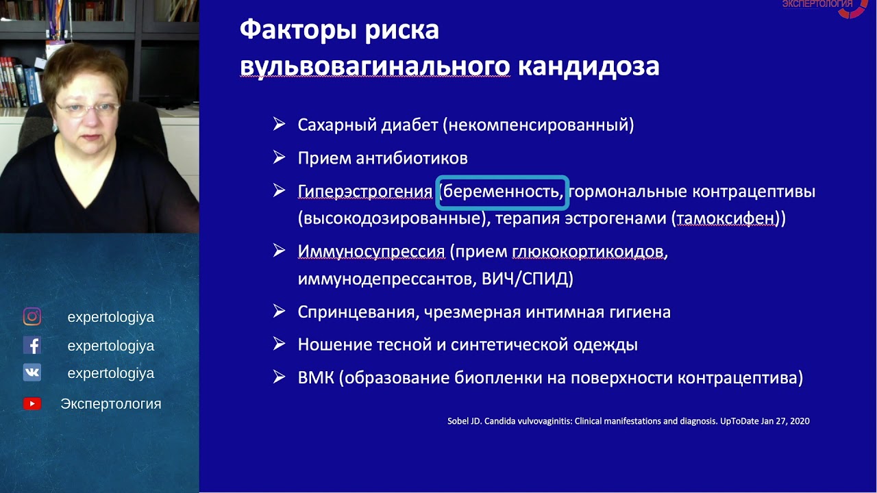 Экспертология | Вульвовагинальный кандидоз у беременных Пустотина О.А.