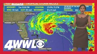 Tuesday midday update: Tropical Storm Nicole should become hurricane