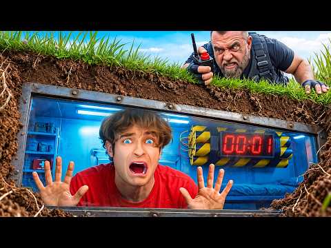 I Secretly Hid In A Survival Bunker!
