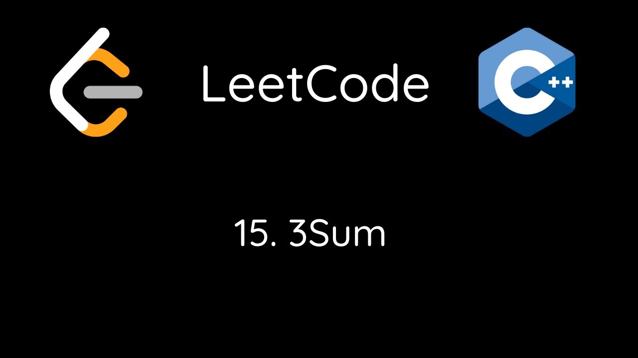 LeetCode 15. 3Sum (C++) - YouTube