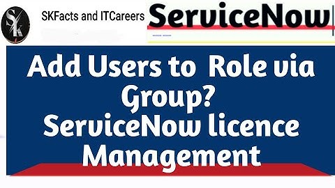Add user roles via group? || Servicenow licence Management and governance