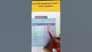 7th STD Matter Around us activity 1 #answers #schoolless #shorts  #7thscience  #samacheerkalvi