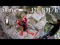 Mit 120 Km/h und 50 Meter freiem Fall... | Canyoning Swing Grindelwald (CH) | Interlaken Outdoor