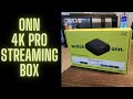 Onn 4k pro streaming box live unboxing 