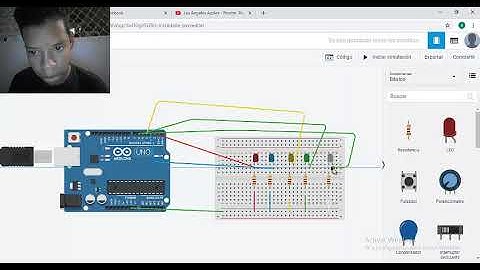 Practica 6° Uso del ciclo for para realizar secuencia de 5 leds (encendido/apagado)