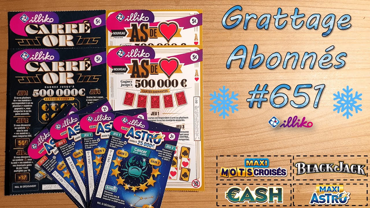 Grattage Abonnés #651 • FDJ/Illiko