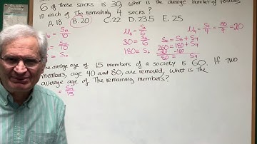 Math Averages - DAT Exam - Destroyer - Prof Blois