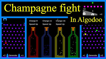 Champagne Fight in Algodoo #marblerace #marblerun #algodoo