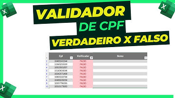 Incrivel   Validador de cpf no excel   Automático