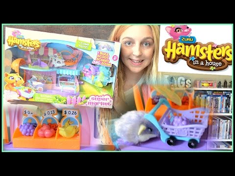 hamsters-in-a-house-|-supermarket-play-set!!---zuru-toys-play-&-review!