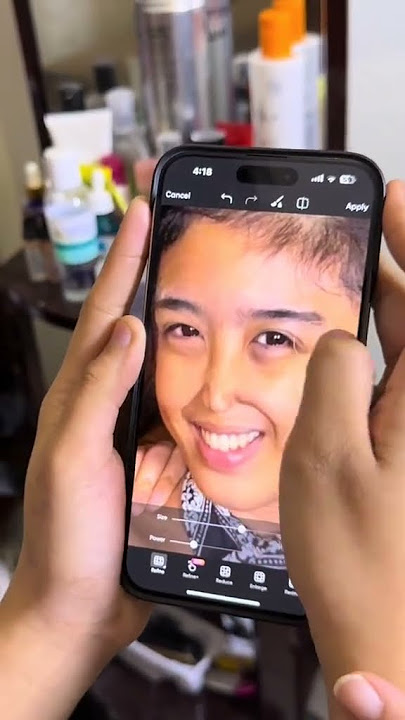 When she edit her picture