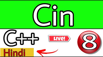 Cin in C++ for Receiving User, Console Input | CPP Programming Video Tutorial
