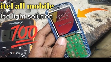 itel it5026 lcd light solution 💯 easy way #itel#irfantricks