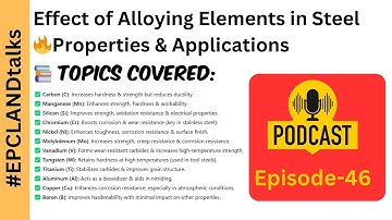 Effect of Alloying Elements in Steel 🔥 | Properties & Applications Explained | EPC LAND